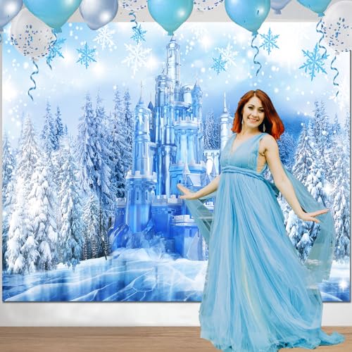 Fondo fotográfico sensfun Winter Ice Wonderland 240x180 cm miniatura 3