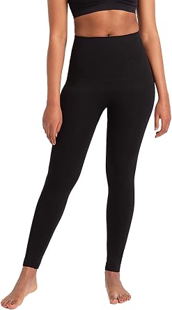 SHAPERMINT Comfort Mid-Waist Shaping Leggings for Women - Leggings for Women Tummy Control, Thick Non-See-Through