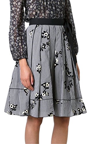 Marc Jacobs Floral Gingham Skirt 22