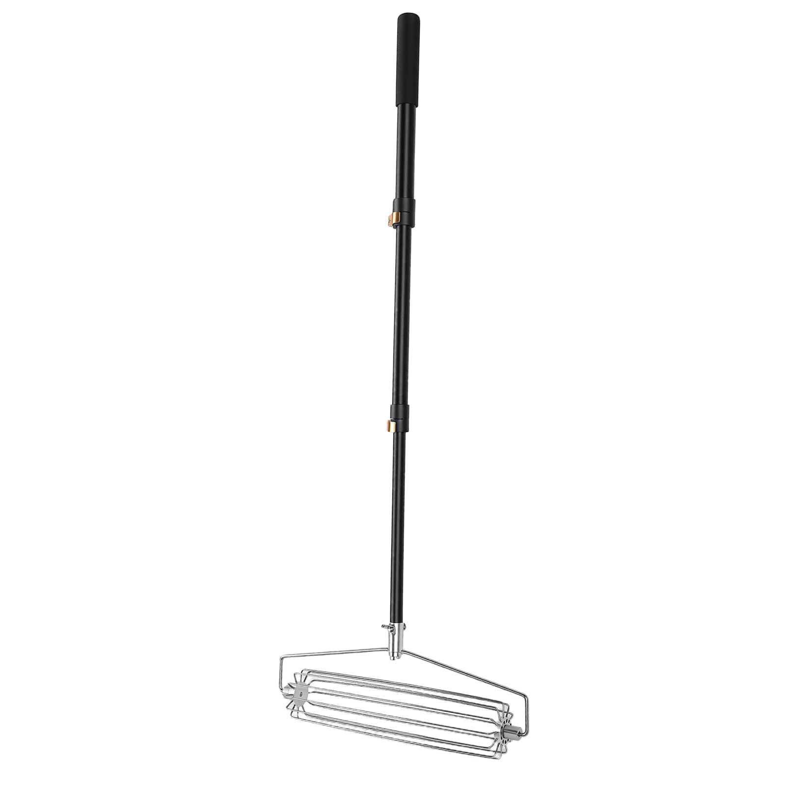 Rastrillo de Trampa de de Acero Inoxidable 304 para Campos de Golf Rastrillo de Retráctil con Poste de Aluminio de Esponja EVA Resistente para Trampas de Pistas Atléticas Playa