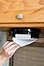 Camco 9-inch Pop-A-Plate Plastic Plate Dispenser | Ideal for Compact Spaces, RVs and Trailers | Mounts Under Cabinets or Shelves | Black (57006)