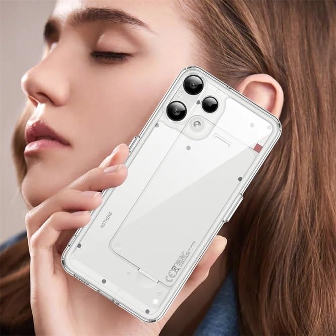 Image of REALCASE Nothing Phone 3A Lite Back Cover Case | Scratch Resistant Protective Crystal Clear Transparent | Bumper Back Cover Case for Nothing Phone 3A Lite 5G