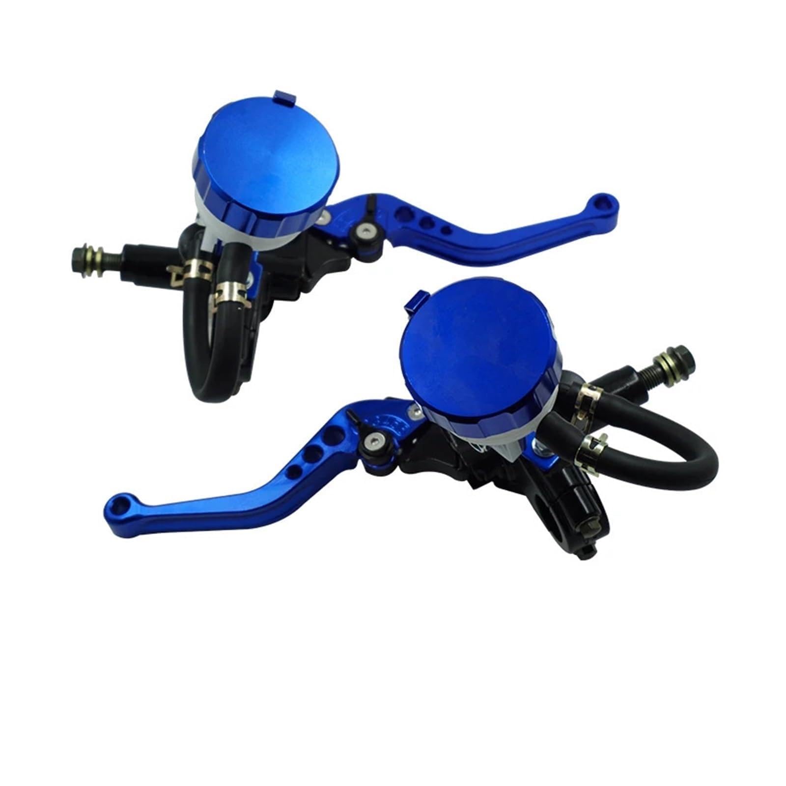 Hiverni Motorcycle Brake Lever Motorcycle Hydraulic Clutch Brake Pump Master Cylinder CNC Lever Handle(Blue)