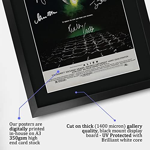 HWC Trading FR A3 Alien Sigourney Weaver Gifts Printed Poster Signed Autograph Picture for Movie Memorabilia Fans - A3 Framed