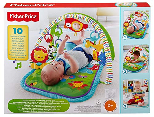 Fisher-Price Gimnasio musical animalitos, Gimnasios bebe, Multi, 52.8 x 40.9 x 7.1