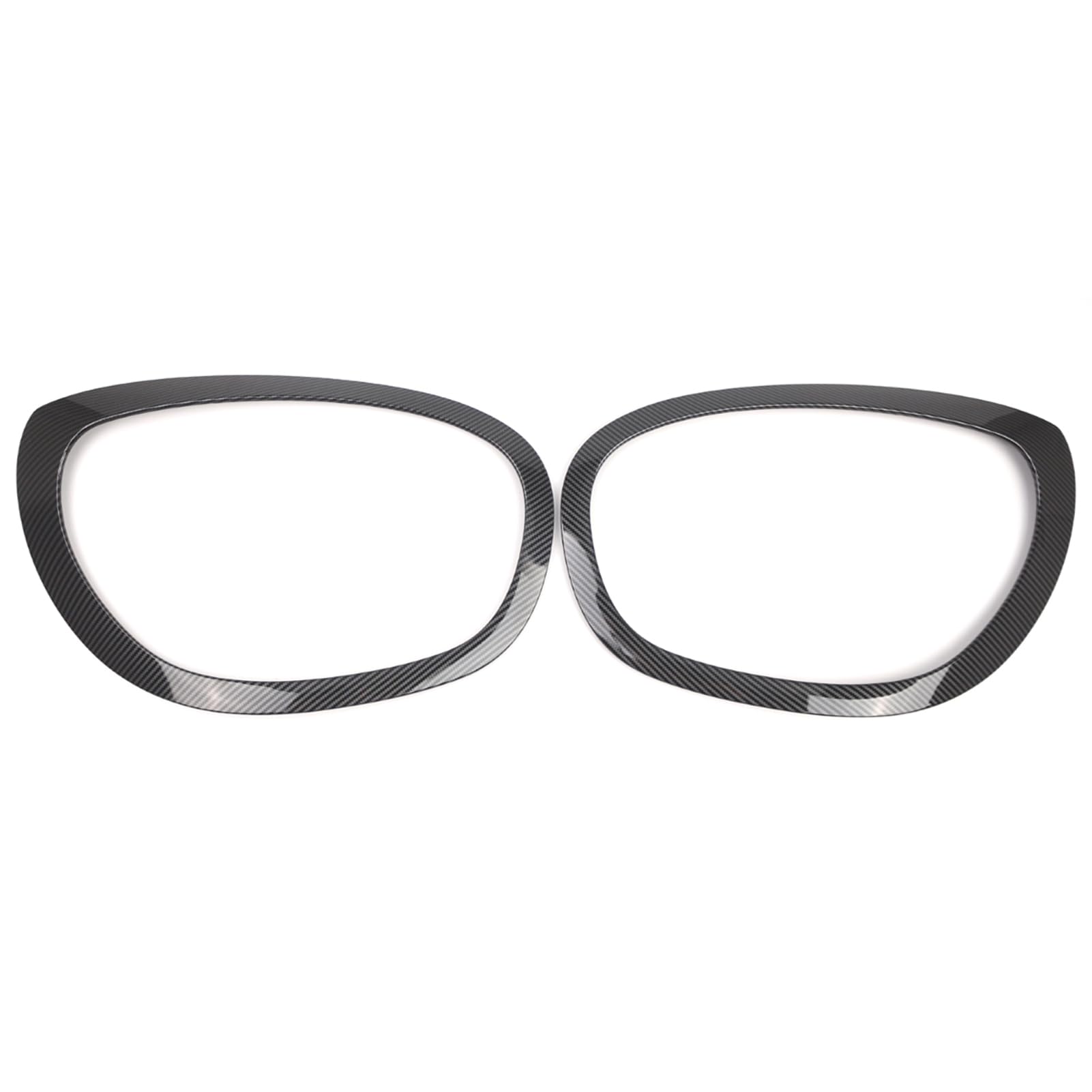 Sostituzione Faro Trim per Mini F60 F61 2017 2023 Sinistra Destra Cornice Faro Bezel Surround Cover ABS 44x28x3cm 2PC (Modello in fibra di carbonio)