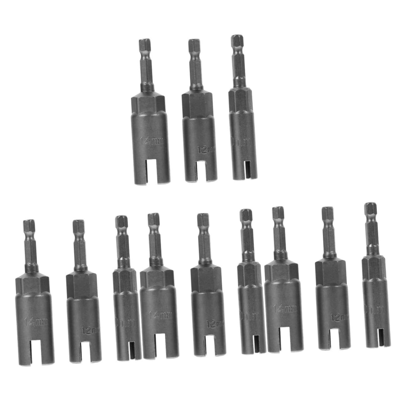 DOITOOL Eye Screws 12 pcs Wing nut socket for eye hook bolt wing for Eye Screws Wrenches Tools eye bolt screwdriver bits eyebolts wing bit for Panel Nuts