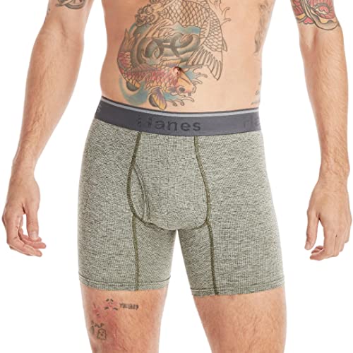 Hanes Men's Comfort Flex Fit Breathable Stretch Mesh Boxer Brief 3 Pack2