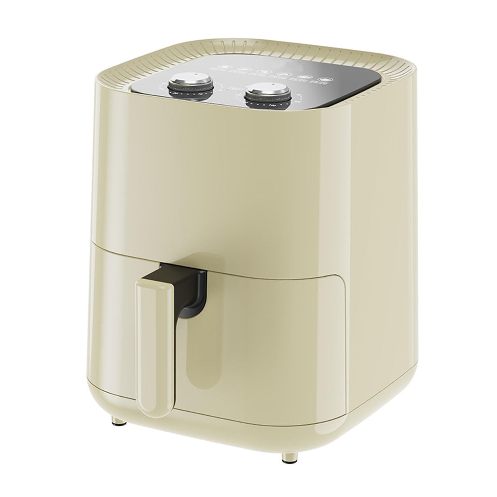 wwx1200W Small Air Fryer, Can Cook, Fry, Bake, Roast, Reheat And Dehydrate, 5L Capacity (Color : Beige)