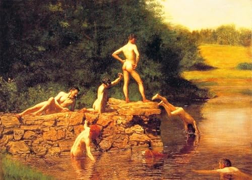 Tableau Toile le trou de natation par Eakins SERENDIPITP 60x90cm art