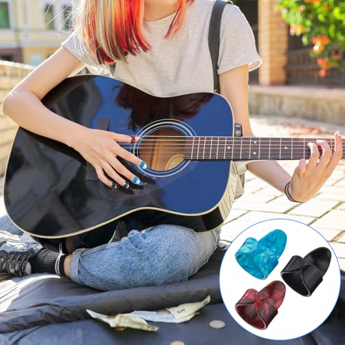 Protetor de dedo de guitarra de silicone com 35 peças, 5 tamanhos, protetores antiderrapantes para p