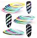 MEILINDS Nail Art Striping Tape Line Mermaid Candy Color 1mm 2mm 3mm Adhesive Sticker DIY Nail Manicure Tools Decals Decoration 18 PCS