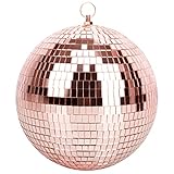 Mirror Ball for Disco DJ Club Party Wedding Home Decor, Muscab 8 Inch Disco Ball with Hanging Ring,