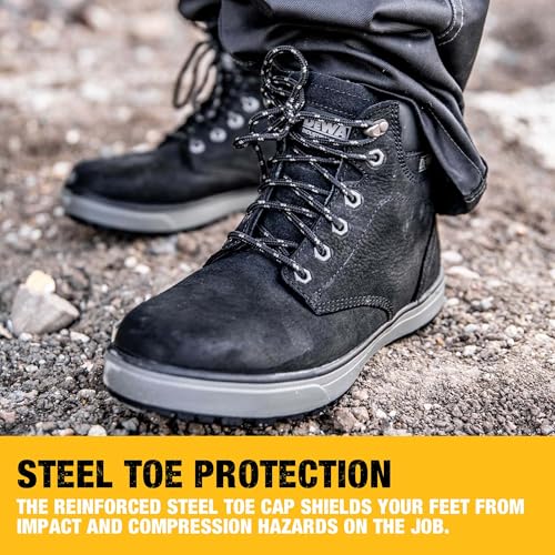 Image of DEWALT Plasma Men's Leather, Steel Toe, Industrial & Construction Safety Work Boot