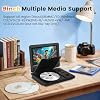11.5 Portable DVD Player for Kids & Car Travel9 inch Swivel IPS Screen,3-Hour Battery,CD/DVD/USB/SD Support,Region Free/Headrest Mount & Remote