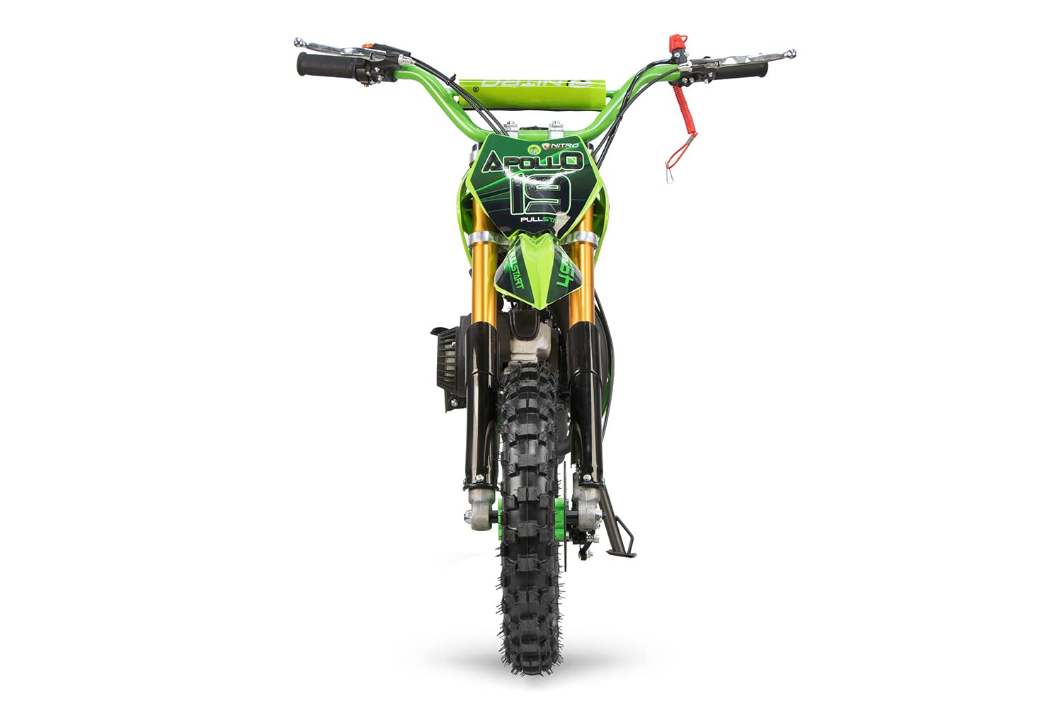 Minimoto Minicross Apollo 49cc Motore a Scoppio 2 Tempi per Bambini (Rosso)