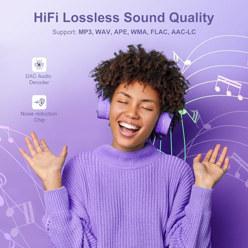 Image of MP3 Player Bluetooth 5.3 - SWOFY 64GB Mp3 Music Player with 2.4 inch Touch Screen, Portable Digital Audio Player with HD Speaker FM Radio, Recording Support up 512GB Purple