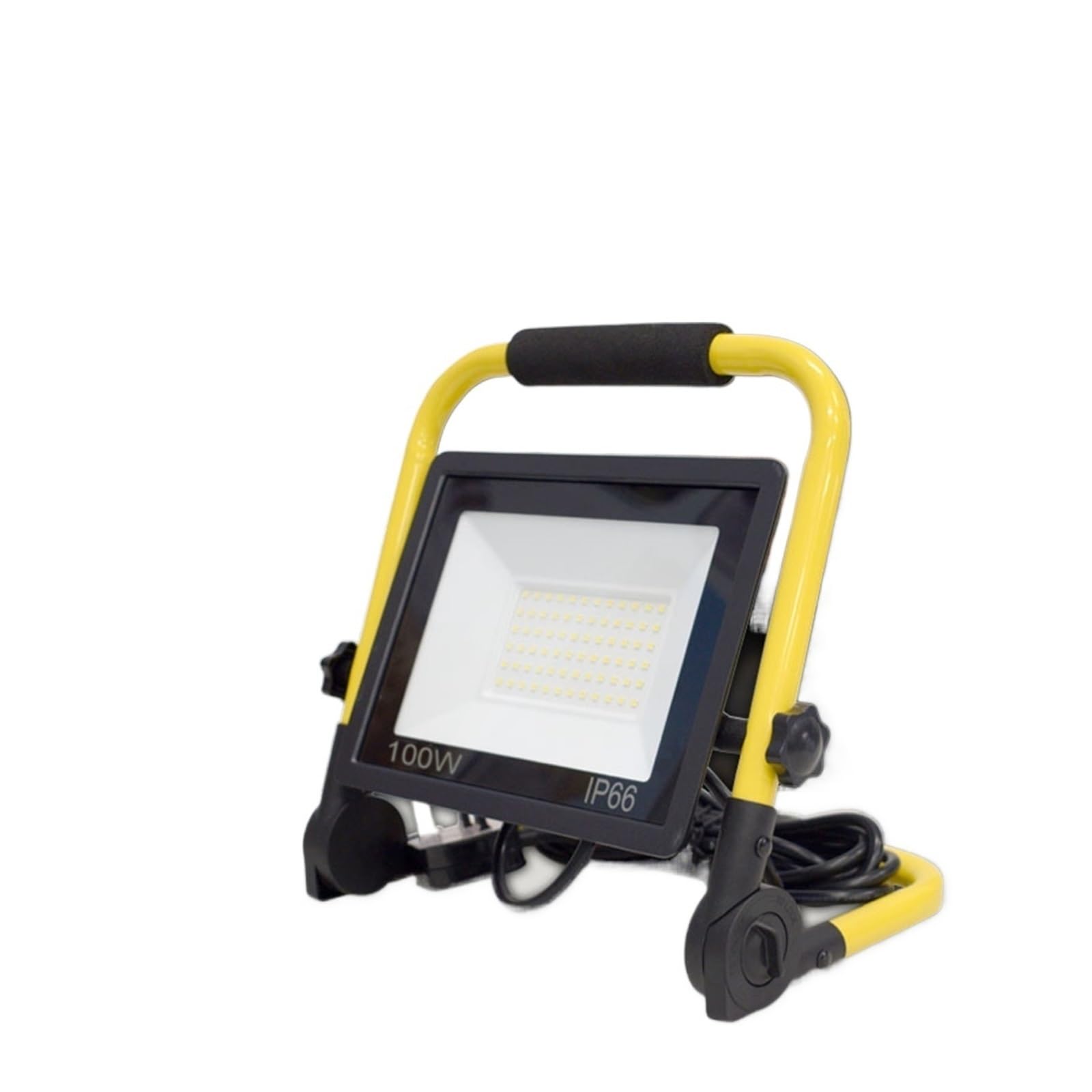Proiettore per esterni, Proiettore portatile e con cavo, luce da campeggio pieghevole impermeabile for esterni, resistente ai lavori in cantiere(100W)