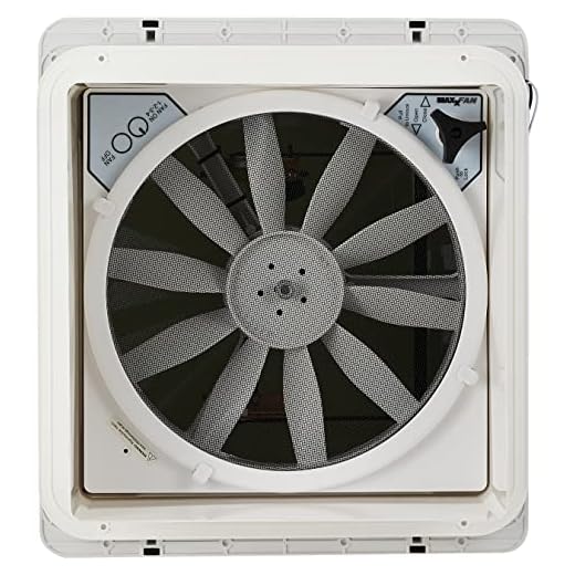 Maxxair 00A04401K Smoke Roof Top MaxxFan with Mounting Tabs