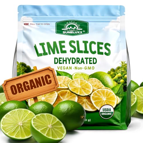 Organic Dehydrated Dried Lime Slices, Dry Cocktails Garnish Citrus Fruit