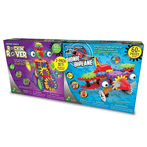 Learning Journey Bi Techno Gears Rocking Rover and Bionic Biplane Set (6+ Years)
