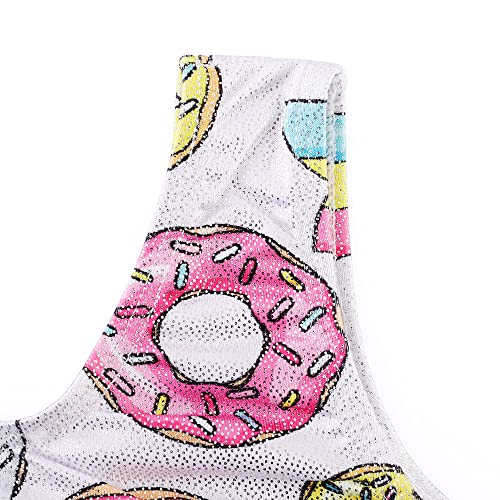 HOZIY Gymnastics Leotards for Girls Toddlers Kids Sleeveless Tumbling Outfits for Dance Print