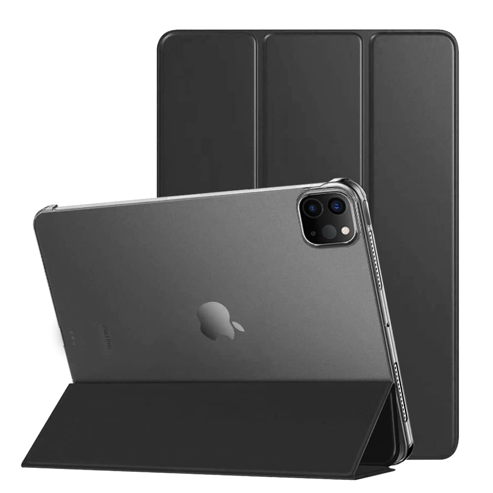 AmazonBasics Smart Trifold Hard Matte Back Flip Stand Case Cover for iPad Pro 2nd / 3rd / 4th Generation 11 inch 2020/2021/2022, [Support 2nd Gen Apple Pencil Charging] [Auto Sleep/Wake Case]- Black (B0BQN9KZFS) Amazon Price History, Amazon Price Tracker