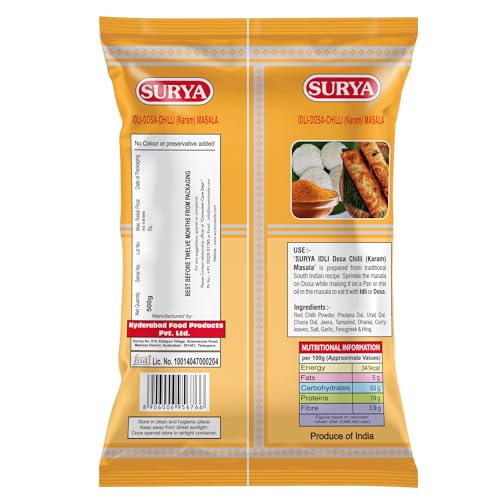 Image of HF, SURYA 500gm IDLI | DOSA KARAM PODI