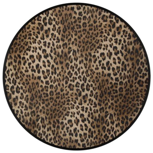 Tapete redondo decorativo con estampado animal miniatura 3