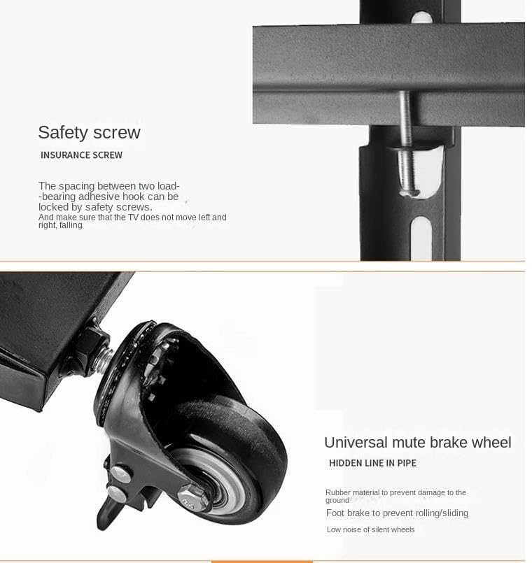 Soporte Universal para TV de 32-65 Pulgadas con Ruedas miniatura 3