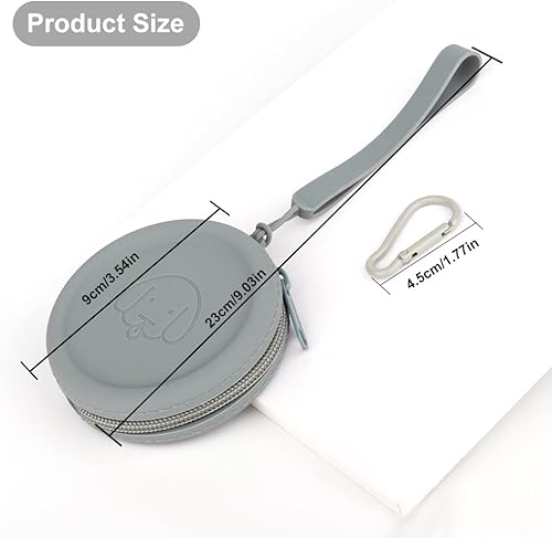 Miniatura 3 de Bolsa pequeña de silicona para perros, 2 bolsas de senderismo para perros y gatos, tamaño de bolsillo, fácil de limpiar, inodoro, diseño de