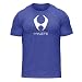 stacked tri-blend crew - vintage royal/white - LG