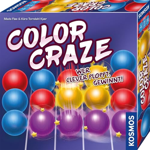 Kosmos 684587 Color Craze, Wer clever poppt, gewinnt, taktisches Brettspiel für 1-4 Personen ab 8 Jahre, Familienspiel mit bunten Kugeln Kosmos 684587 Color Craze, Wer clever poppt, gewinnt, taktisches Brettspiel für 1-4 Personen ab 8 Jahre, Familienspiel mit bunten Kugeln