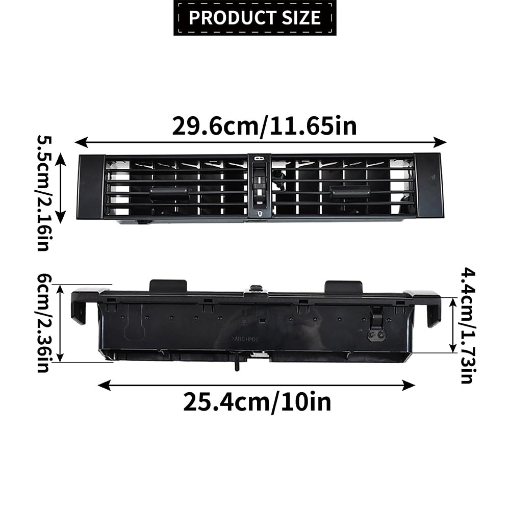 Rejillas de Ventilación del Salpicadero del Coche Delantero Compatible con Mercedes W124 1987-1995 A1248300754