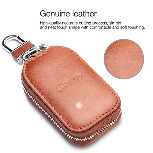 Custodia per Chiave Auto,Benuo Genuine Leather Car...