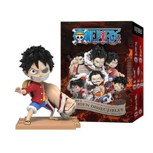 Mighty Jaxx Freeny's Hidden Dissectibles: One Piece Series 6 (Luffy Gears) | Überraschungsbox-Sammelfigur | Container mit 6 Zeichen