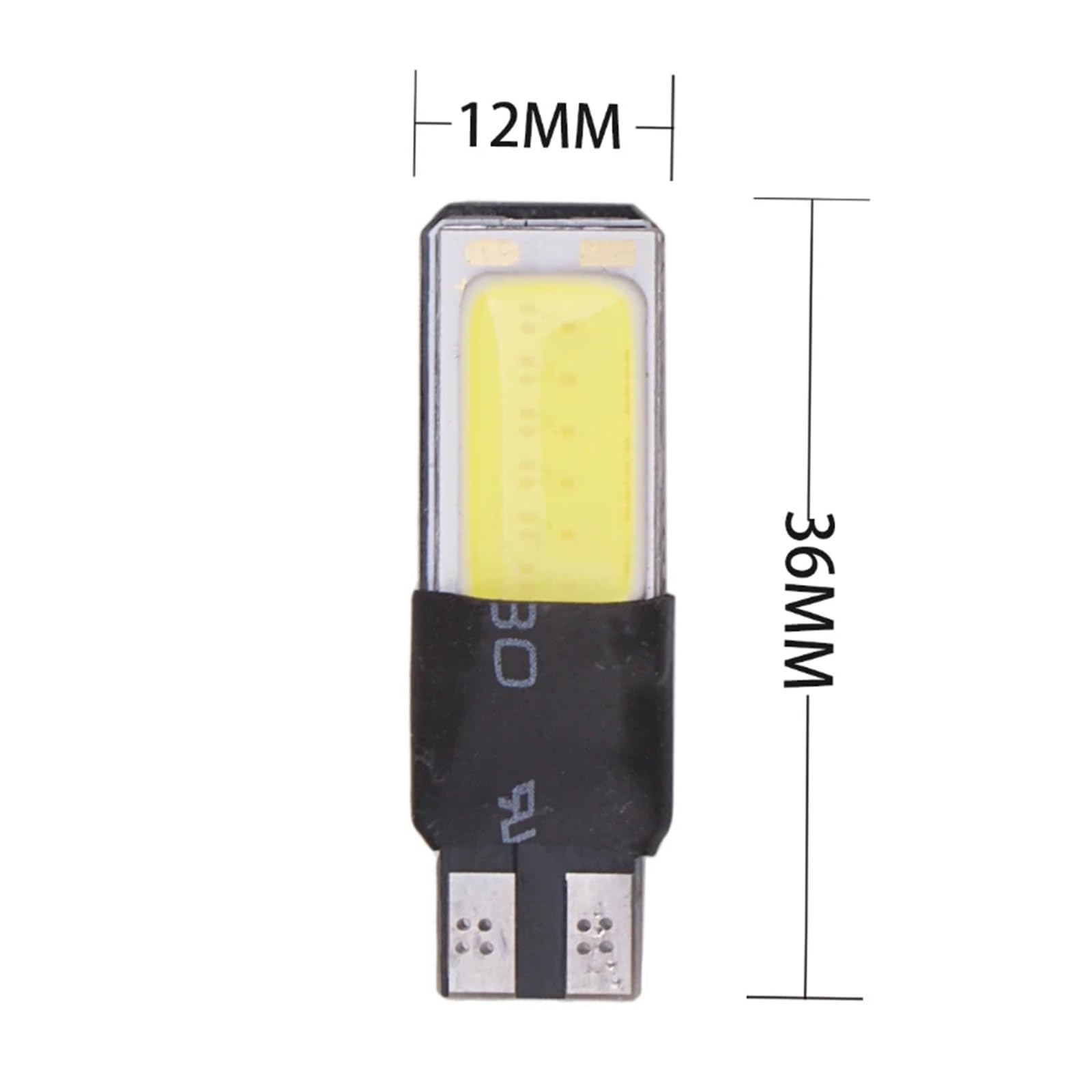 Luz De Lectura De Cúpula Bombillas Led Para Coche T10 W5W COB Canbus Automático Luces Interiores Sin Errores Lectura De Matrícula DC12V DRL(20pcs)