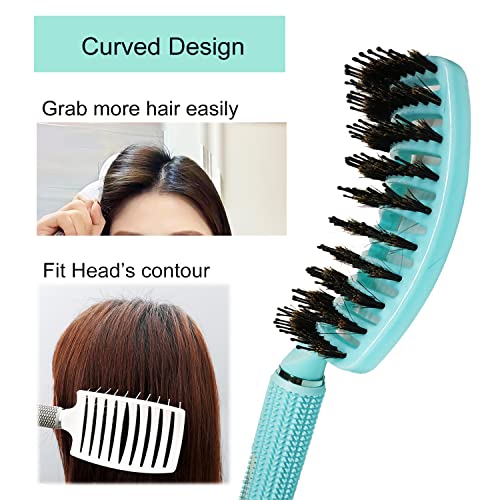 Clamp Hair Brush, Detangling Brush And Styling Comb Set Nylon Bristle Hair Brush Vented Brush For Blow Drying, Straightening #TOP5