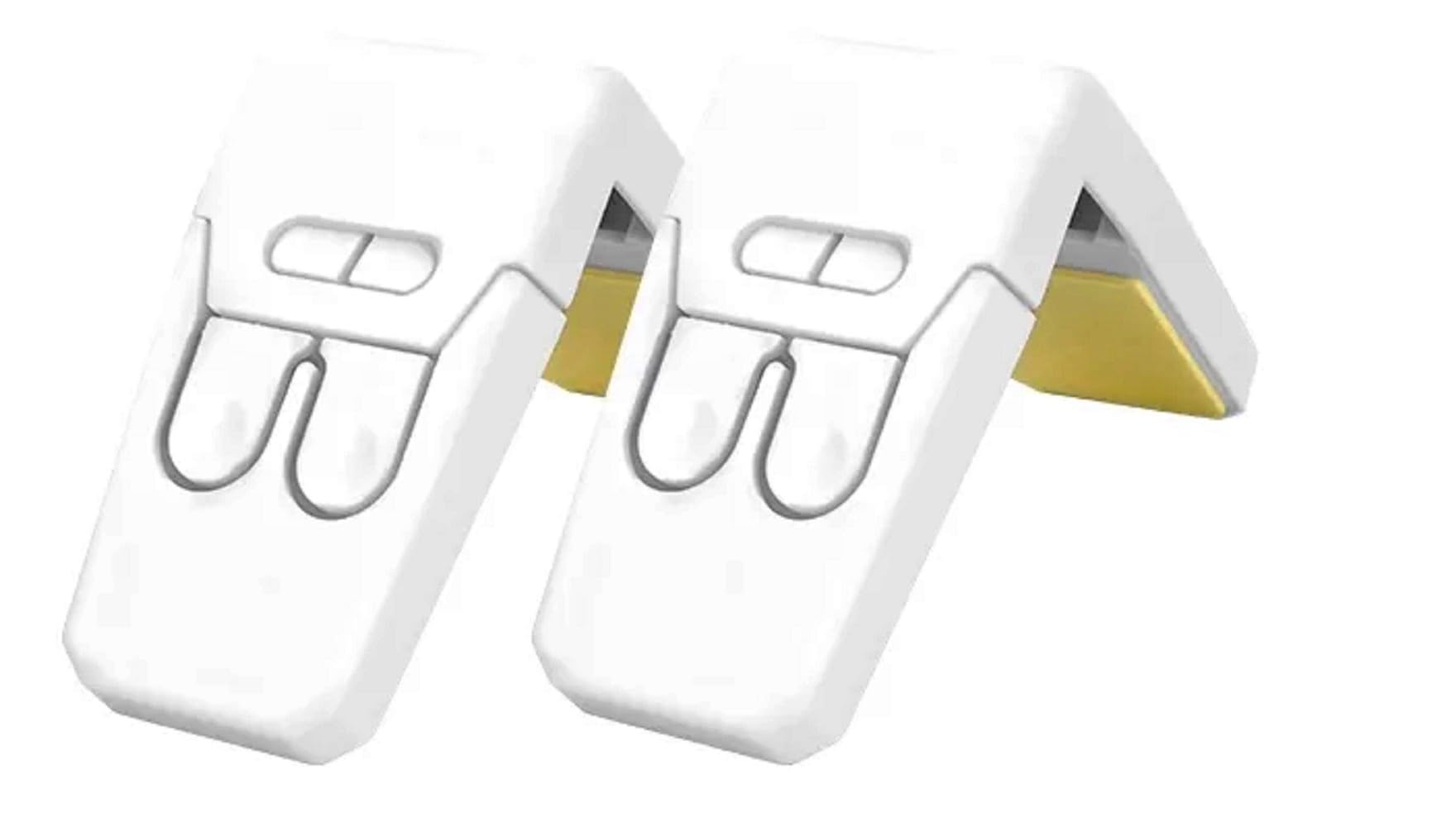 BabyGo Child Proof L Shape Lock for Drawers with Self-Adhesive Tape Baby Protection Safety Lock(Pack of 2)(Multicolor) 2
