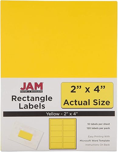 Vista 728 de JAM Paper Etiquetas para dirección postal (7 tamaños)
