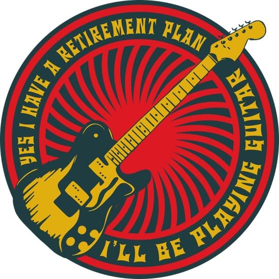 CafePress Guitar Retirement Plan 20 Oz Ceramic Mega Mug 20 oz Ceramic Coffee Mega Mug