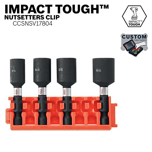Image of BOSCH CCSNSV17804 4-Piece Assorted Set 1-7 /8 In. Impact Tough Nutsetters with Clip for Custom Case System