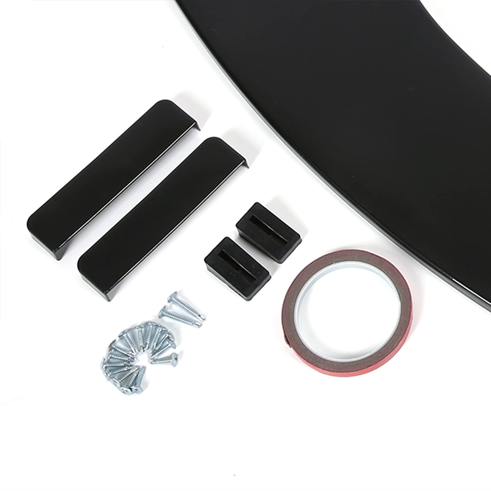 Cocoarm Labbro del Paraurti Anteriore dell'auto, Materiale ABS, Spoiler a 3 Sezioni per stabilità e Prestazioni Migliorate del Veicolo, adattabilità Universale per la Maggior Parte dei Modelli