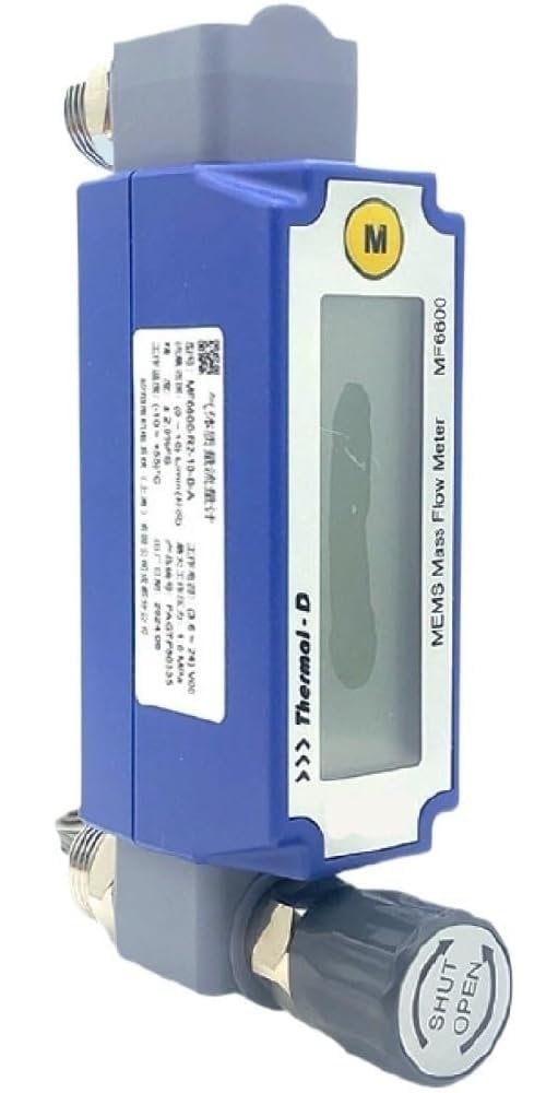 Medidor de flujo digital, rotámetro de alta precisión con salida RS485, sensor de flujo másico ajustable para aplicaciones industriales