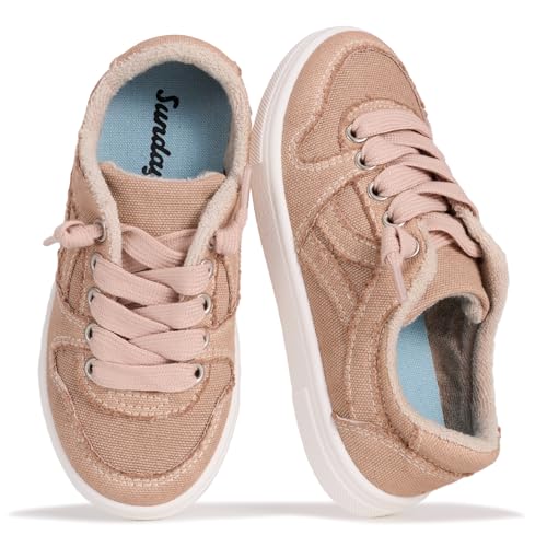 Image of Sundays Girls Sneakers Non-Slip Canvas Girls Shoes Comfort Kids Footwear