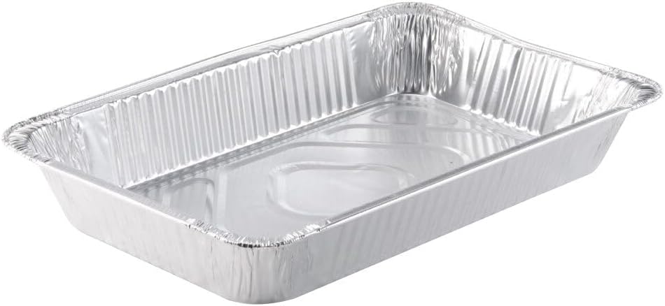 For Aluminum 12 Size Shallow Extra Heavy Disposable Steam Pan 25 oz 100