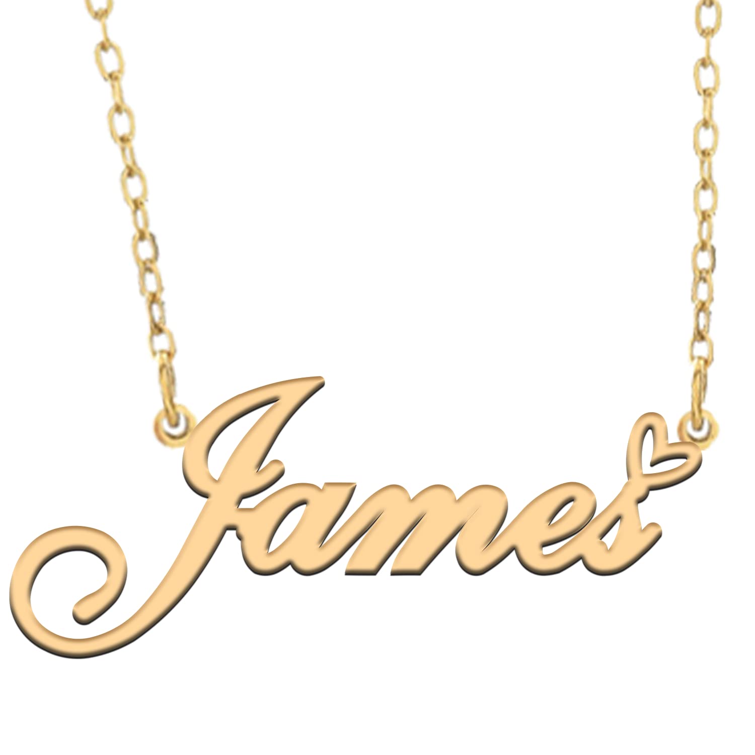 A168A Custom Name Necklace Customized Personalized Plated Name Necklace for Mother Daughter Friendship Women Valentine's Day Christmas Birthday New Year