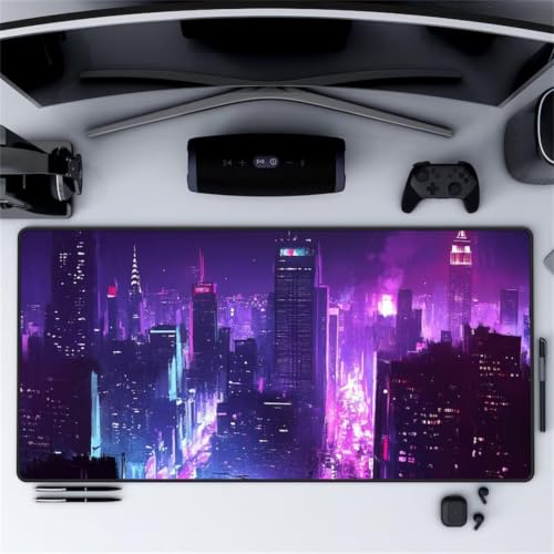 Alfombrilla gaming XXL con base de goma antideslizante cómoda para ratón de PC