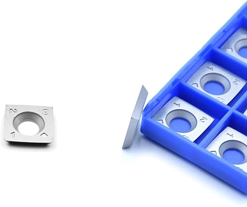 Miniatura 2 de Cortadores de insertos de carburo cuadrado de 0.591 in con radio de 4 pulgadas, 15 × 15 × 0.098 in-R100 de repuesto para carpintería, se adapta a