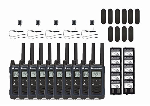 Motorola Talkabout T460 Two-Way Radio 22 Channel NOAA Walkie Talkies (10-Pack)